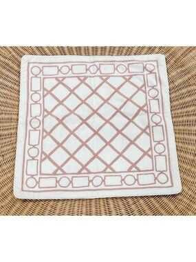 NWOT Serena & Lily Arcata Trellis Pillow Cover (22” SQ)-Wild Rose Pink